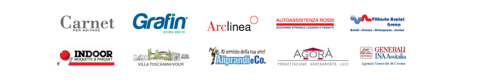 gli sponsor tecnici della manifestazione